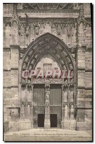 Cartes postales Vernon Details du Porche de l'Eglise Notre Dame