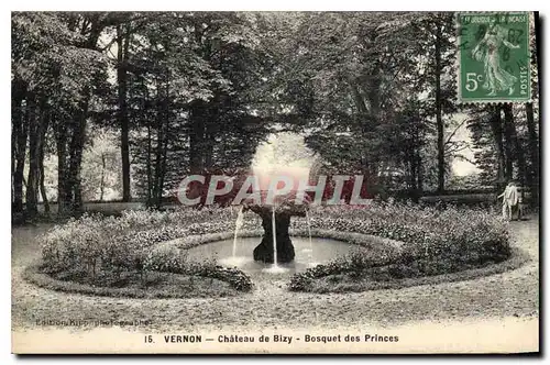 Cartes postales Vernon Chateau de Bizy Bosquet des Princes