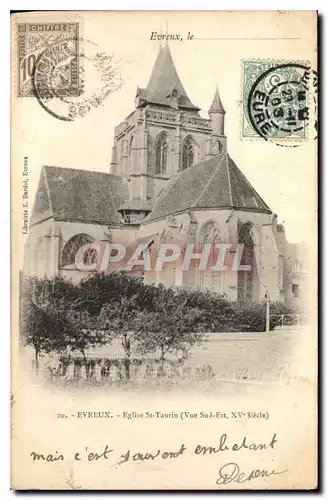 Ansichtskarte AK Evreux Eglise St Taurin Vue sud est XV siecle