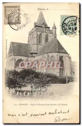 Cartes postales Evreux Eglise St Taurin Vue sud est XV siecle