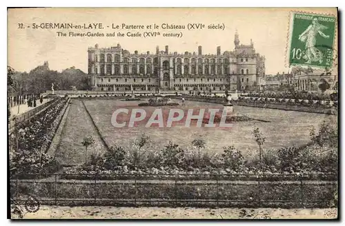 Cartes postales St Germain en Laye Le Parterre et le Chateau XVI siecle