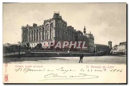 Cartes postales Chateau facade principale St Germain en Laye