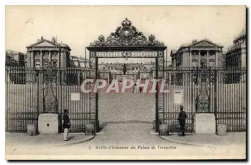 Cartes postales Grille d'honneur du Palais de Versailles