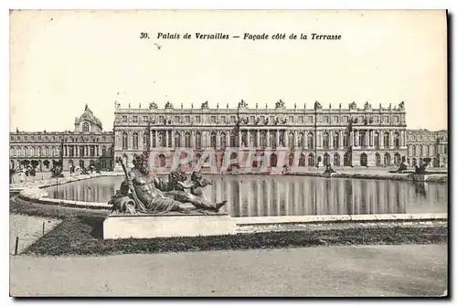 Cartes postales Palais de Versailles Facade cote de la Terrasse