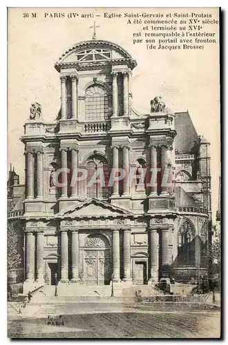 Ansichtskarte AK Paris Eglise Saint Gervais et Saint Protais