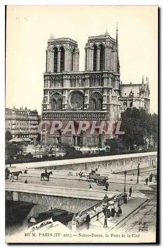 Cartes postales Paris Notre dame le Pont de la Cite