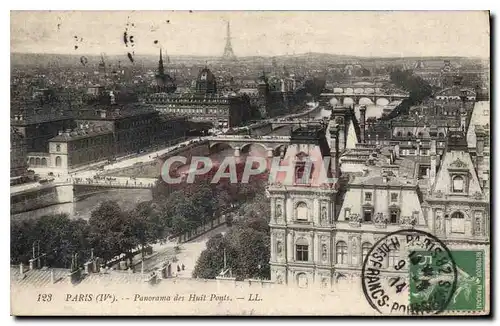 Ansichtskarte AK Paris Panorama des Huit Ponts