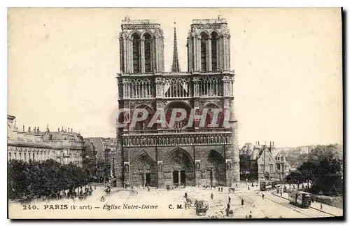 Cartes postales Paris Eglise Notre Dame