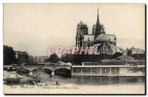 Ansichtskarte AK Paris L'Abside de Notre Dame