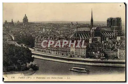 Ansichtskarte AK Paris Panorama vers Notre Dame