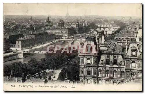 Ansichtskarte AK Paris Panorama des Huits Ponts