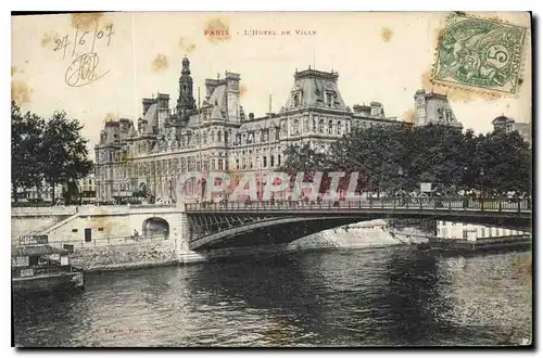 Cartes postales Paris L'Hotel de Ville