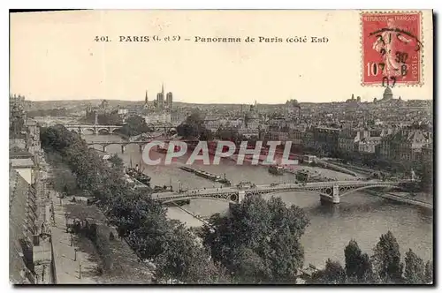 Cartes postales Paris Panorama de Paris cote Est