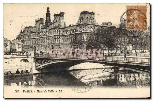 Cartes postales Paris Hotel de Ville