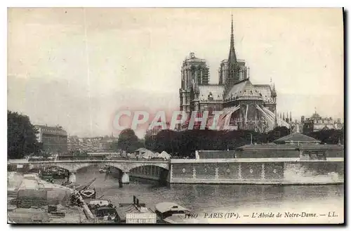 Ansichtskarte AK Paris L'Abside de Notre Dame