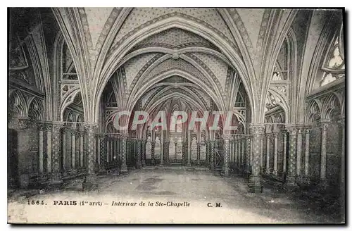 Ansichtskarte AK Paris Interieur de la Ste Chapelle