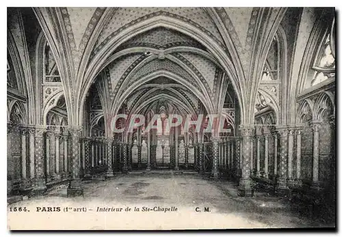 Ansichtskarte AK Paris Interieur de la Ste Chapelle