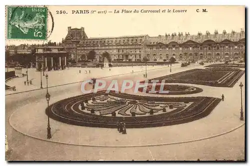 Ansichtskarte AK Paris La Place du Carrousel et le Louvre