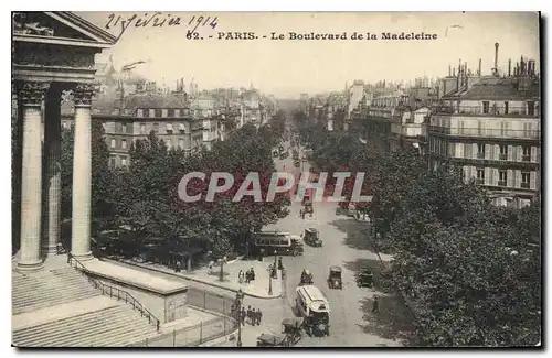 Cartes postales paris le boulevard de la Madeleine