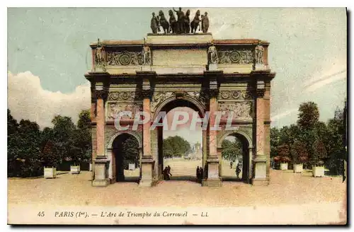 Ansichtskarte AK Paris Ier l'Arc de Triomphe du carrousel