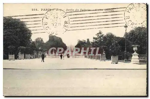 Ansichtskarte AK Paris 1er arrt jardin des Tuileries l'Allee centrale