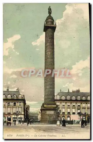 Cartes postales Paris 1er la Colonne Vendome