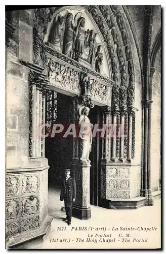 Ansichtskarte AK Paris 1er arrt la Sainte Chapelle le portail