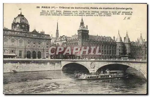 Ansichtskarte AK Paris 1er Tribunal de Commerce palais de justice et Conciergerie