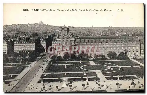 Ansichtskarte AK Paris Ier un coin des Tuileries et la Pavillon de Marson
