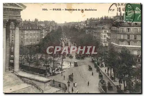 Cartes postales Paris Boulevard de la Madeleine