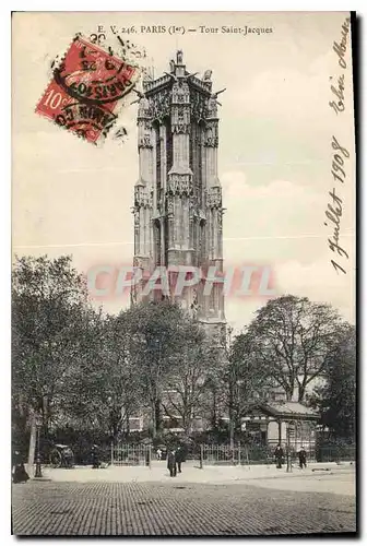 Cartes postales Paris Ier tour Saint Jacques