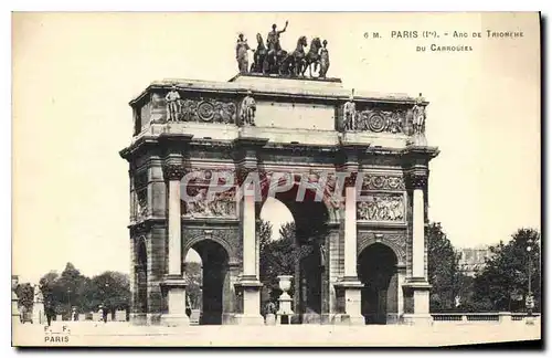 Ansichtskarte AK Paris Ier Arc de triomphe du Carrousel