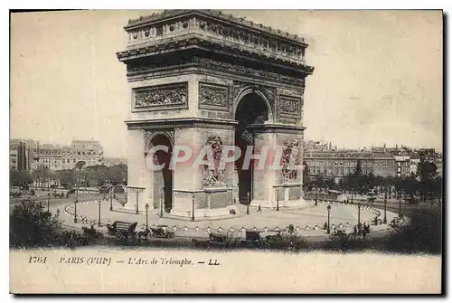 Ansichtskarte AK Paris VIII l'Arc de Triomphe