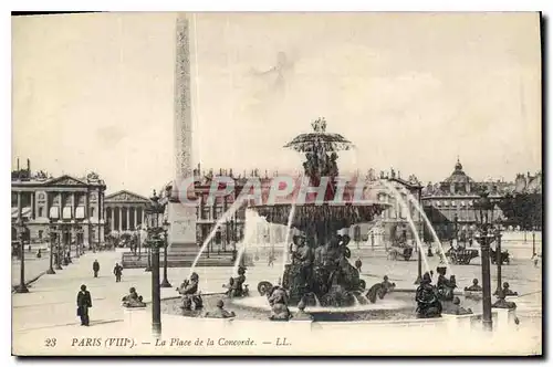 Cartes postales Paris VIII La Place de la Concorde