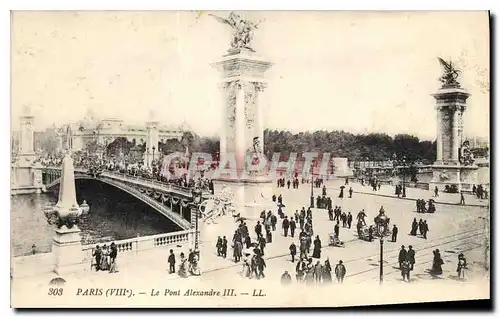 Cartes postales Paris VIII Le Pont Alexandre III