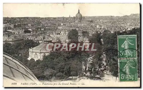 Cartes postales Paris VIII Panorama pris du Grand Palais