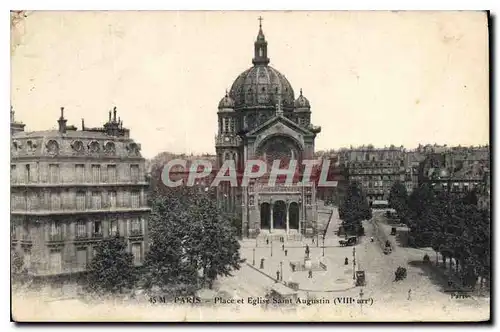 Ansichtskarte AK Paris Place et Eglise Saint Augustin VIII arrt