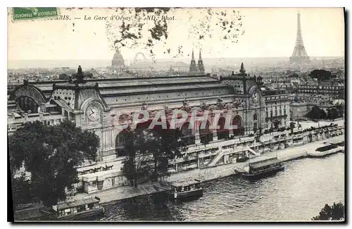 Ansichtskarte AK Paris La Gare d'Orsay Tour Eiffel