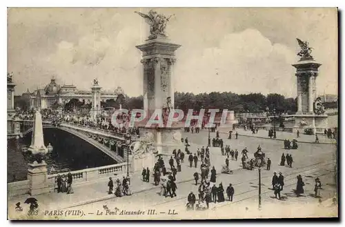 Ansichtskarte AK Paris VIII Le Pont Alexandre III