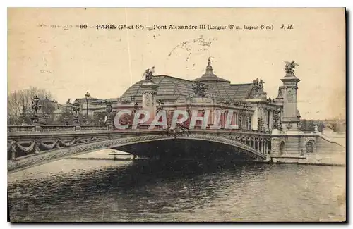 Cartes postales Paris 8 Pont Alexandre III