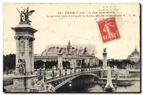 Cartes postales Paris 7 arrt Le Pont Alexandre III