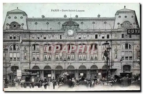 Cartes postales Paris Gare Saint Lazare