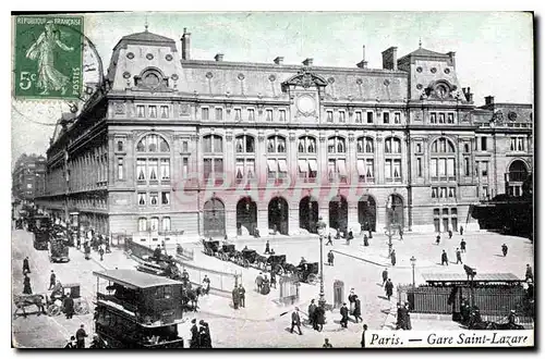 Cartes postales Paris Gare Saint Lazare