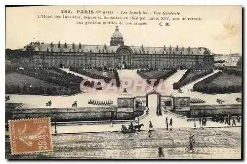 Cartes postales Paris 7 arrt Les Invalides vue generale l'Hotel des Invalides