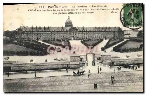 Cartes postales Paris 7 arrt Les Invalides vue generale l'Hotel des Invalides