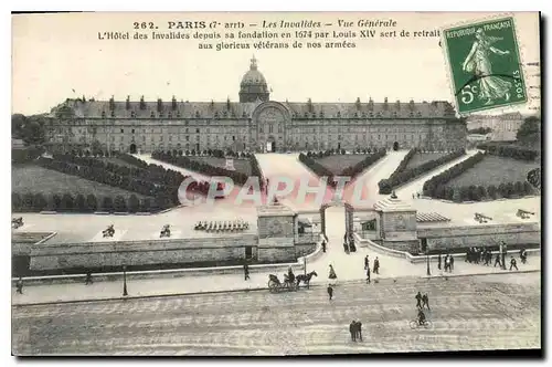 Cartes postales Paris 7 arrt Les Invalides vue generale l'Hotel des Invalides