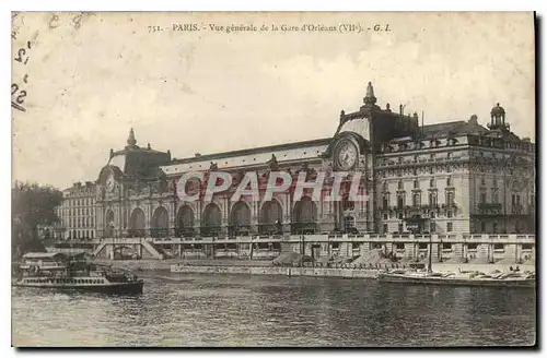 Cartes postales Paris Vue generale de la Gare d'Orleans VII