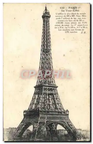 Cartes postales Paris 7 La Tour Eiffel