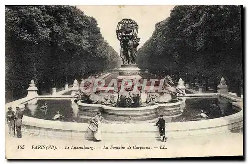 Cartes postales Paris VI Le Luxembourg La Fontaine de Carpeaux