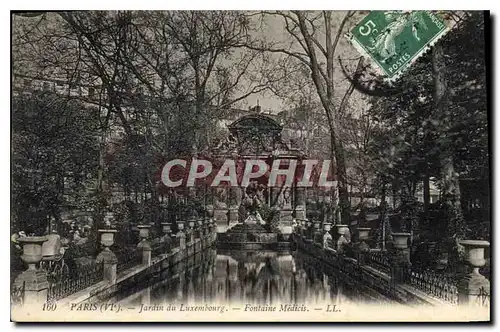 Cartes postales Paris VI Le Jardin du Luxembourg Fontaine Medicis